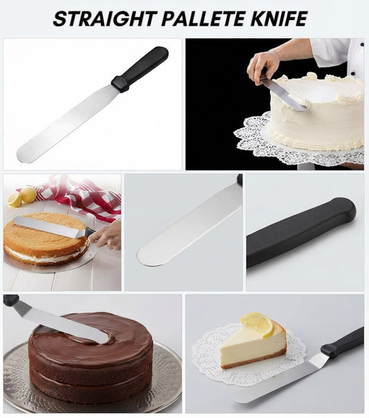 6 Inch Straight Palette Knife for Cake Decorating & Baking | Icing & Frosting Spatula