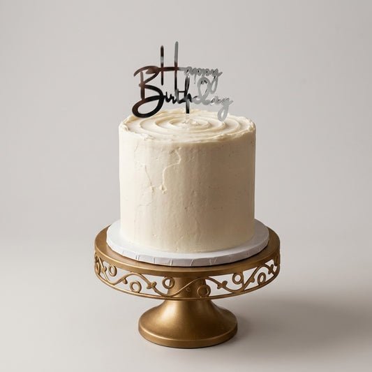 Happy Birthday Tags – Silver Pack of 5 Pieces
