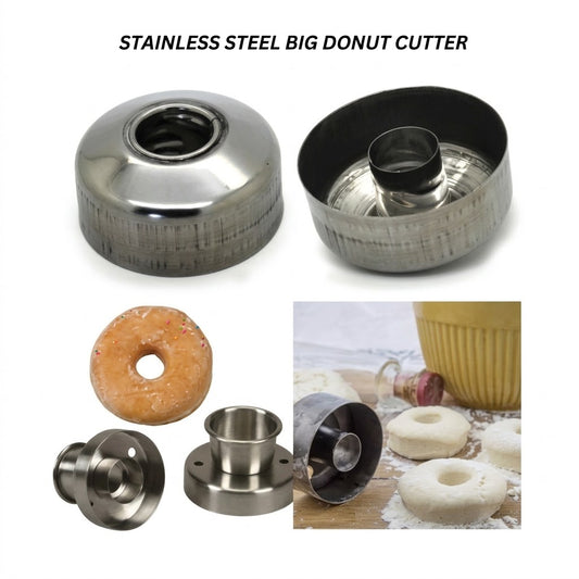 Stainless Steel Donut Cutter for Homemade Donuts | Round Doughnut Cutting Tool for Baking