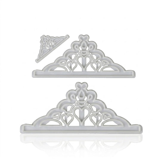 2 Pcs Crown Cutter Set – Premium Crown-Shaped Fondant & Cake Decorating Cutters